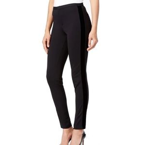 *PRICE DROP!* MICHAEL KORS Black Velvet Trim Trouser Pants